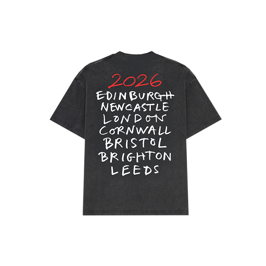 The Maccabees - The Maccabees 2026 Dateback Charcoal T-Shirt